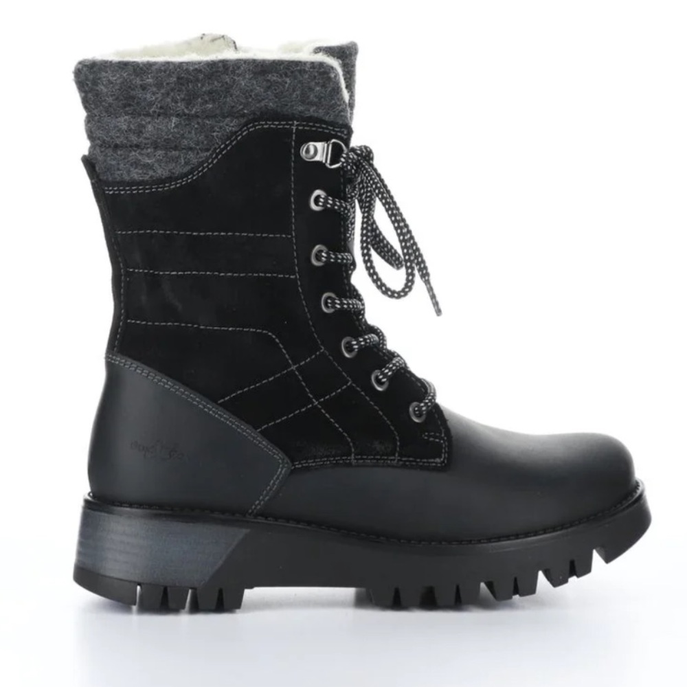 Bos. & Co. GALA PRIMA BLACK ZIP UP BOOTS- Size 38 (7-7.5)